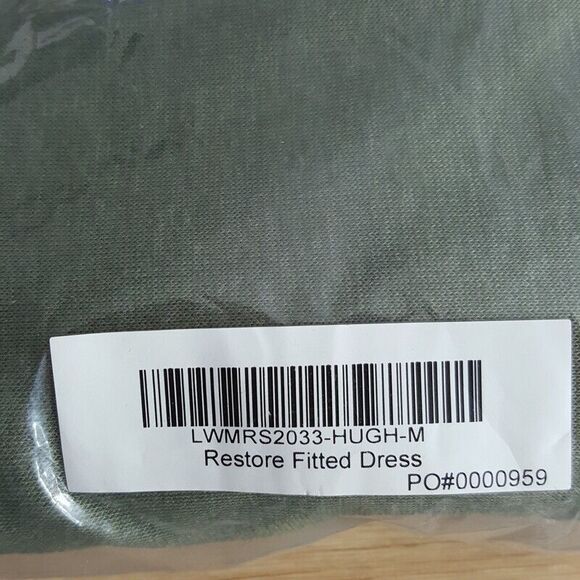 LUNYA Womens Dress Medium Green Pullover Midi Tank Sundress RESTORE FITTED - Picture 8 of 8